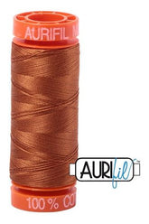 Aurifil Mako 50wt Cotton 200 m 220 yd. spool - 2155 Cinnamon